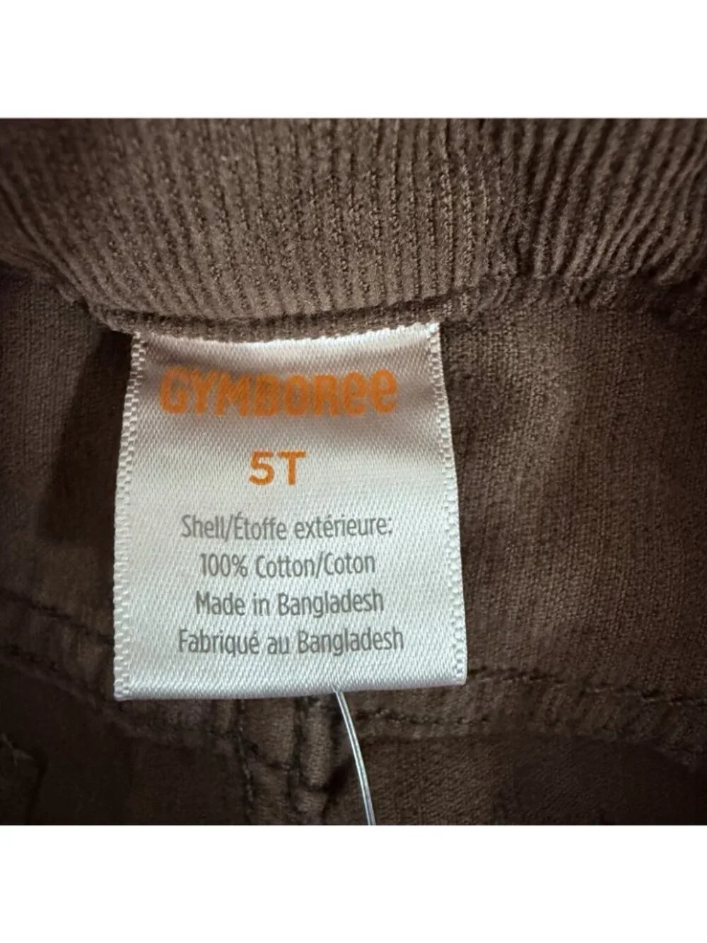 Gymboree Chocolate Brown Corduroy Jeans 5T